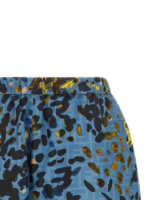 FENDI Falena print shorts - Blue