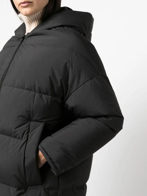 Yves Salomon reversible hooded down parka - Black