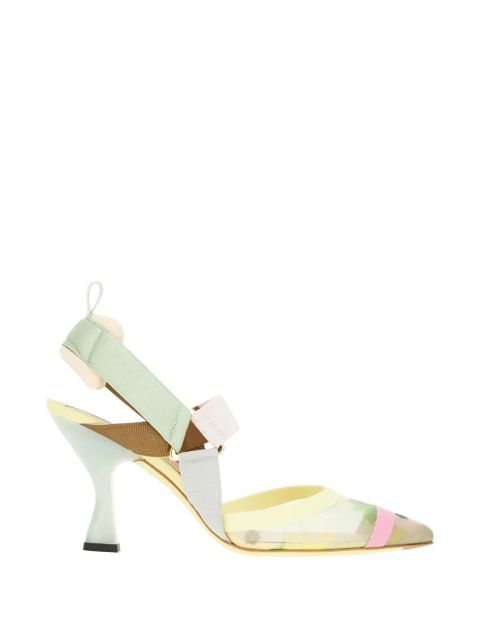 FENDI Colibrì slingback pumps - Green - zdjęcie produktu nr 1