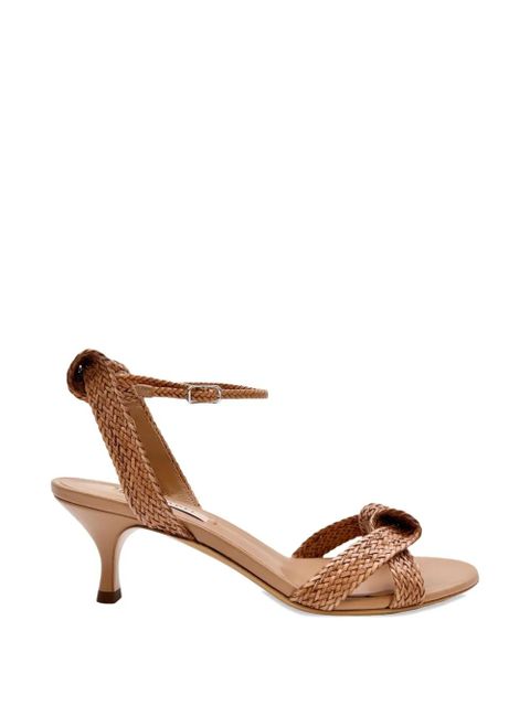 Casadei Julia Mariposa knotted woven sandals - Neutrals - zdjęcie produktu nr 1