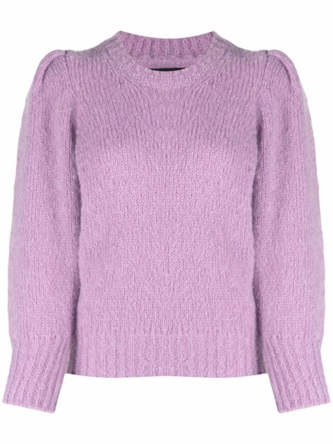 Isabel Marant puff-sleeve jumper - Purple - zdjęcie produktu nr 1