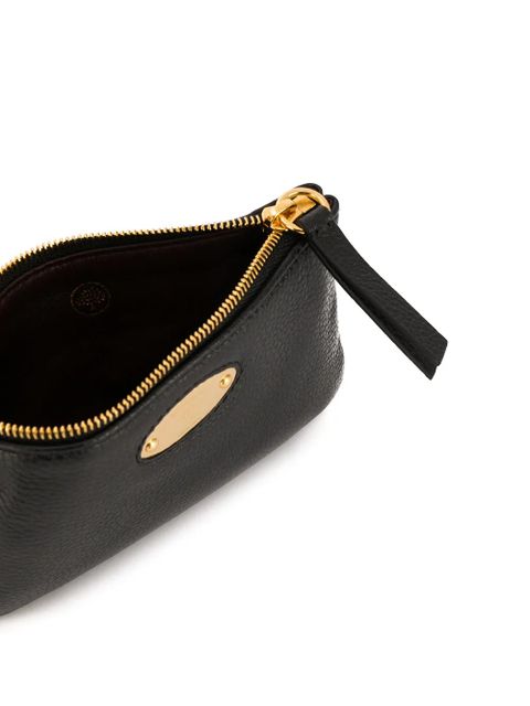 Mulberry logo plaque coin pouch - Black