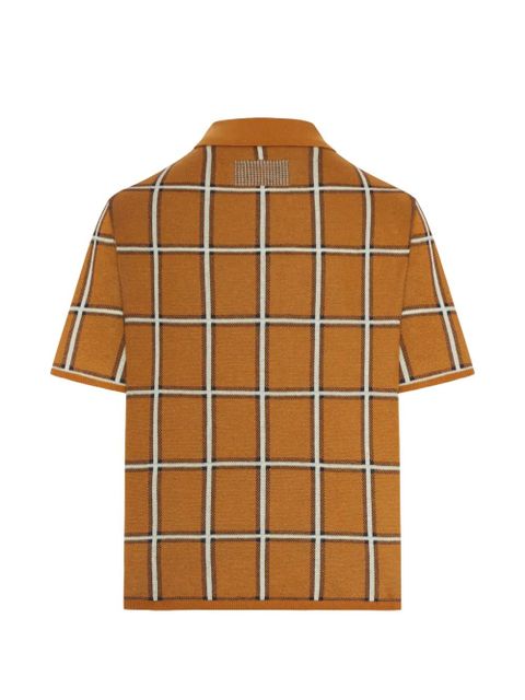 Guest In Residence checked collared top - Orange - zdjęcie produktu nr 2