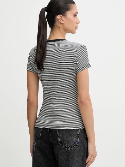 Tommy Jeans t-shirt damski kolor szary DW0DW17383 - zdjęcie produktu nr 2