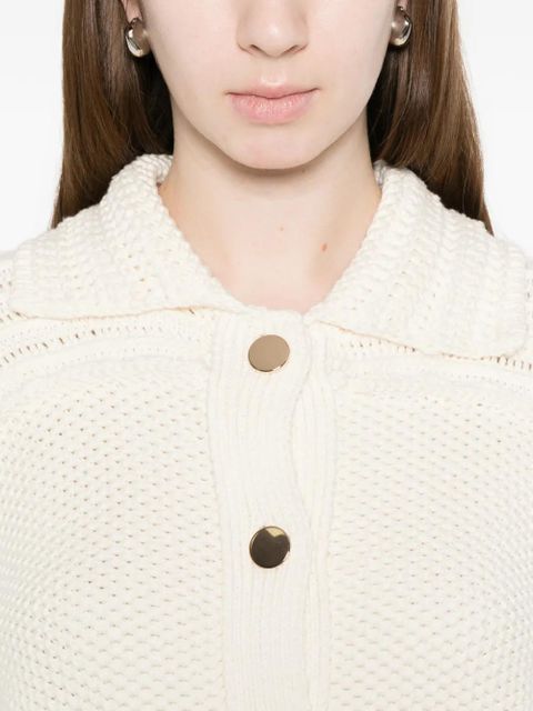 Ba&Sh Federica front-pocket cardigan - Neutrals