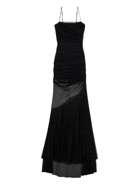 Blumarine ruched evening gown - Black