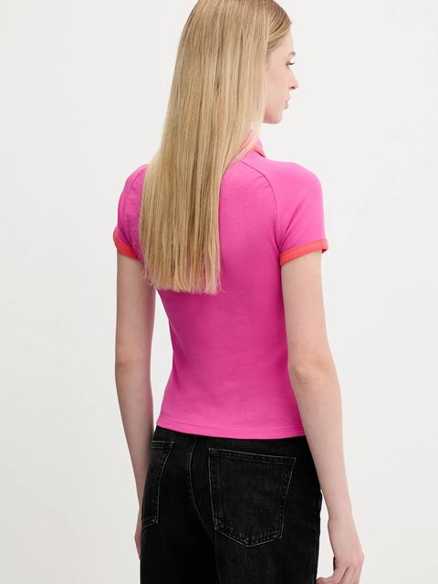 adidas Originals polo Short Polo damski kolor różowy JY3489