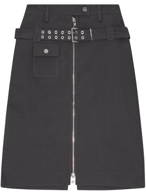 GANNI belted skirt - Grey