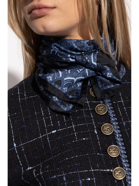 ETRO silk scarf - Blue - zdjęcie produktu nr 2