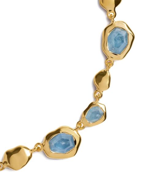 Monica Vinader Odyssey aquamarine necklace - Gold
