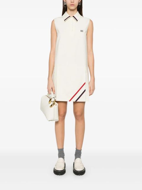 Miu Miu pleated shirt dress - Neutrals - zdjęcie produktu nr 2