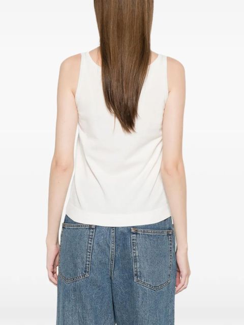 Max Mara square neck vest top - Neutrals