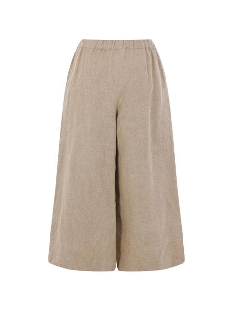 Comme Des Garçons elasticated-waist linen trousers - Neutrals - zdjęcie produktu nr 2