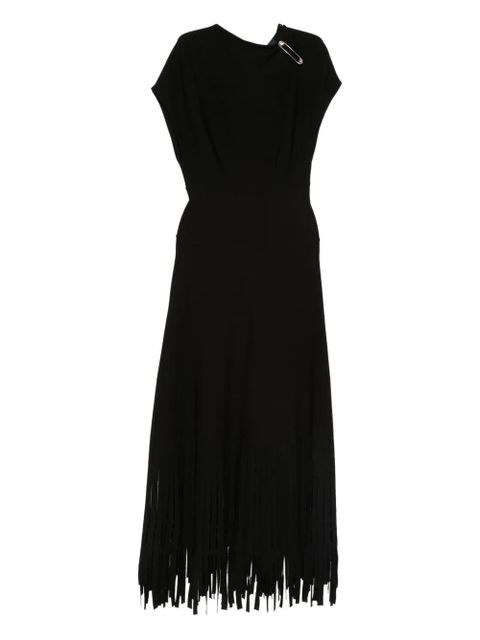 Lanvin safety-pin fringed midi dress - Blue - zdjęcie produktu nr 1