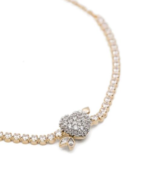 Swarovski Idyllia mixed cuts heart arrow bracelet - Gold