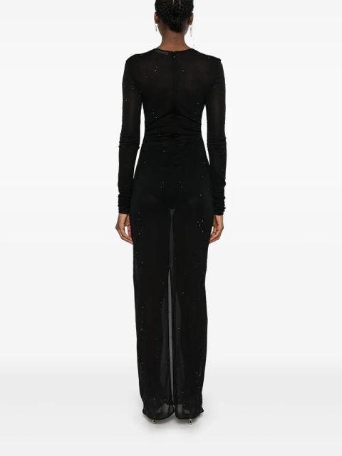 Blumarine sheer maxi dress - Black