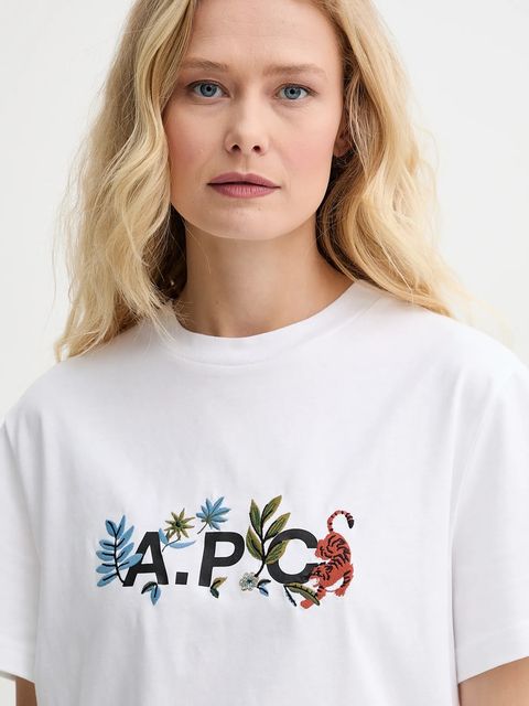 A.P.C. t-shirt bawełniany t-shirt auguste - GOTS