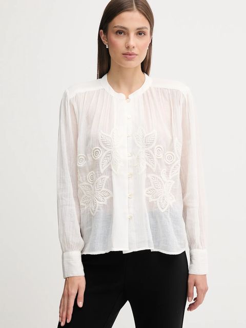 Hoss Intropia koszula bawełniana damska kolor biały regular 6282669 - zdjęcie produktu nr 1