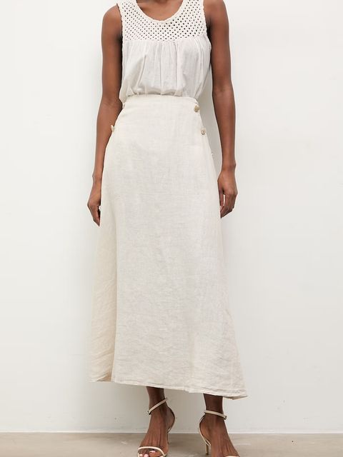 Answear.LAB spódnica lniana - zdjęcie produktu nr 2