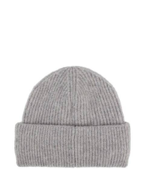 ROTATE BIRGER CHRISTENSEN logo-patch beanie hat - Grey