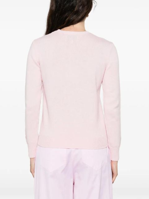 MC2 Saint Barth ribbed knit lettering jumper - Pink