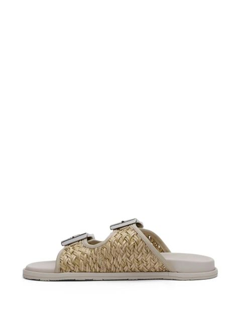 Casadei Birky braided sandals - Neutrals