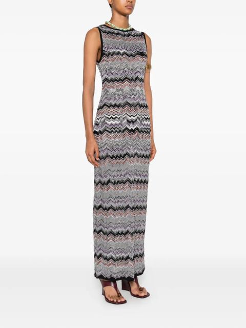 Missoni zigzag-pattern dress - Black
