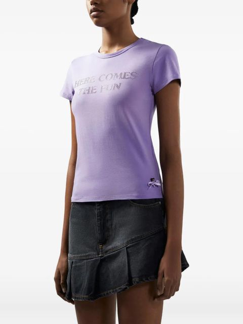 GCDS Polly Pocket Bling T-shirt - Purple