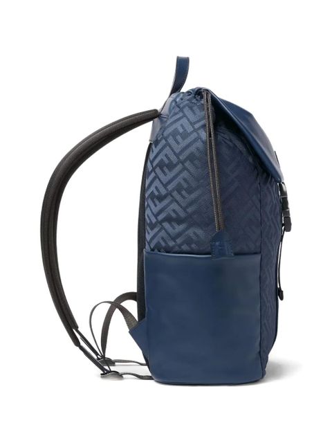 FENDI ff-motif buckle backpack - Blue