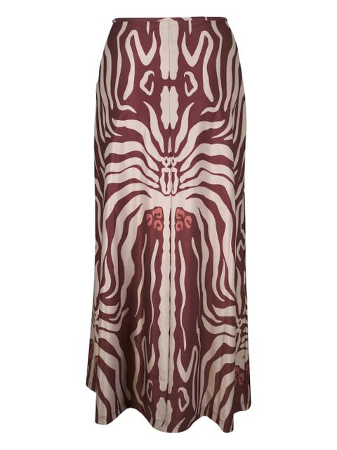 Johanna Ortiz Keel midi skirt - Brown