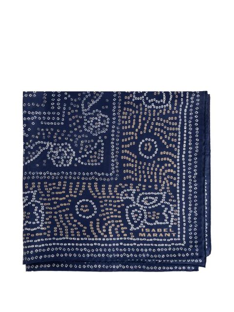 ISABEL MARANT bandana-print scarf - Blue - zdjęcie produktu nr 1