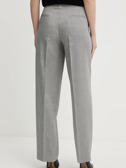 Twinset spodnie z domieszką wełny