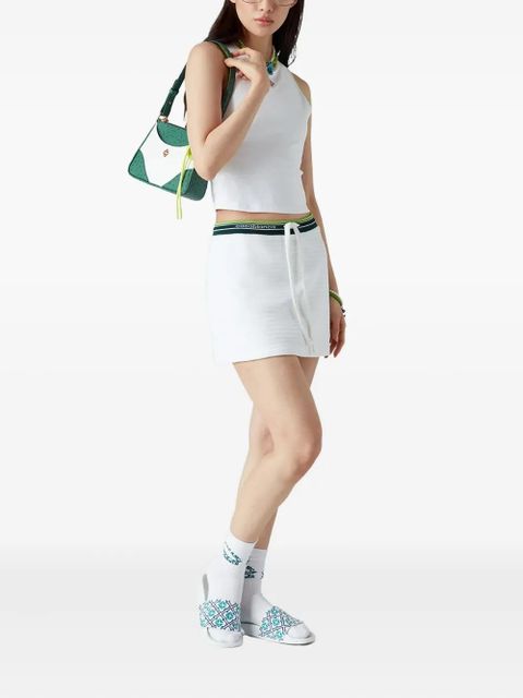 Casablanca monogram flip flops - White