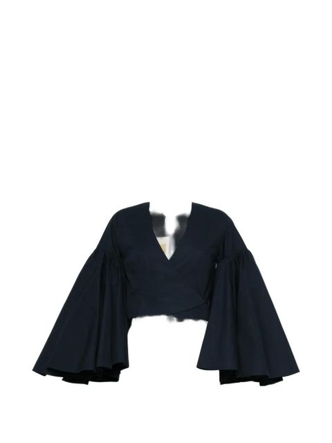 Jacquemus cropped blouse - Blue - zdjęcie produktu nr 1
