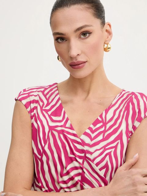 Morgan sukienka kolor różowy mini prosta RNEIRO