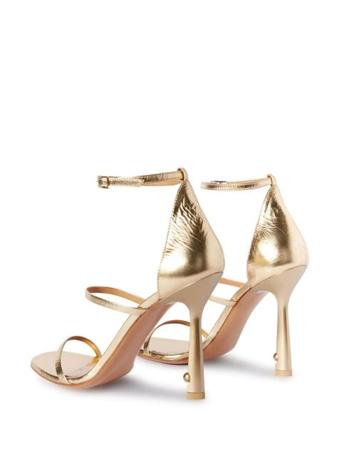 Off-White strappy leather sandals - Gold