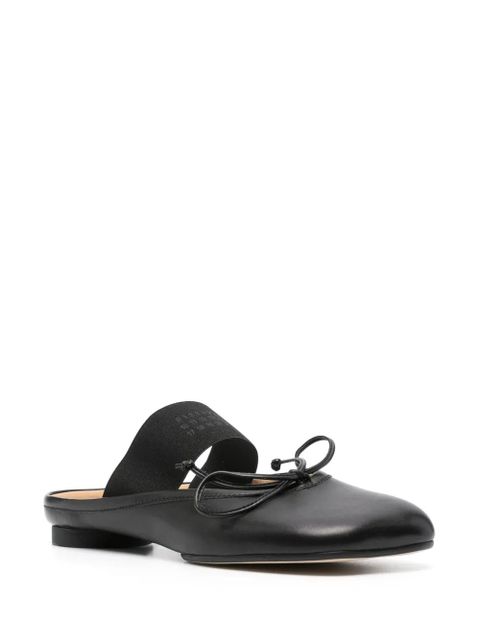 MM6 Maison Margiela Anatomic numbers-strap ballet flats - Black - zdjęcie produktu nr 2