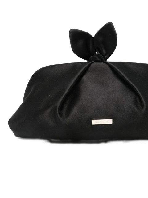 Aquazzura Bow Tie chain clutch bag - Black