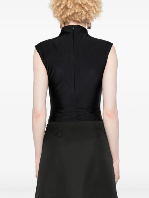 Sportmax mock-neck bodysuit - Black