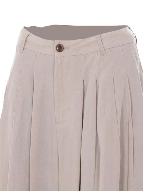 Eleh pleated wide leg trousers - Neutrals