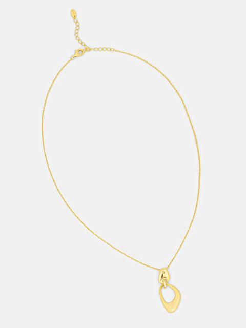 Answear.LAB naszyjnik ze srebra pokrytego złotem - zdjęcie produktu nr 1