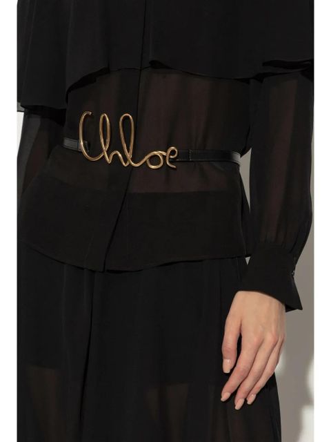 Chloé Iconic Small buckle belt - Black - zdjęcie produktu nr 2