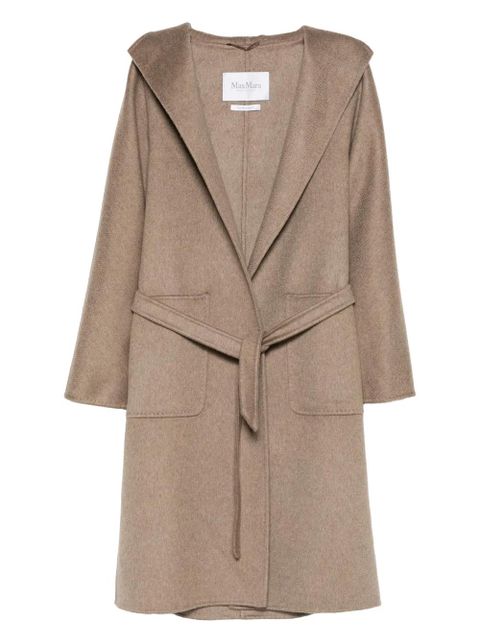 Max Mara hooded belted coat - Brown - zdjęcie produktu nr 1