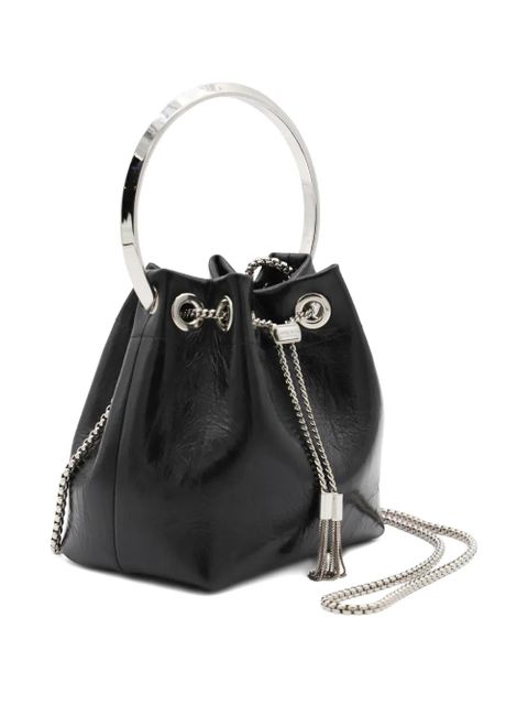 Jimmy Choo Bon Bon ring-top bag - Black - zdjęcie produktu nr 2