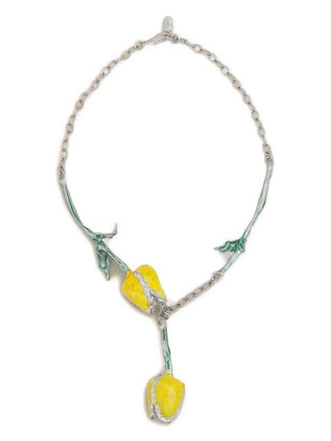 Marni flower-inspired pendant necklace - Silver - zdjęcie produktu nr 1