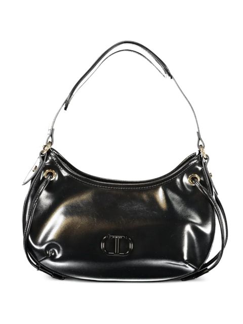 TWINSET logo detail shoulder bag - Black - zdjęcie produktu nr 1