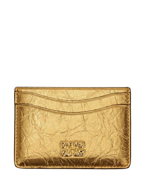 GANNI logo cardholder - Gold - zdjęcie produktu nr 1