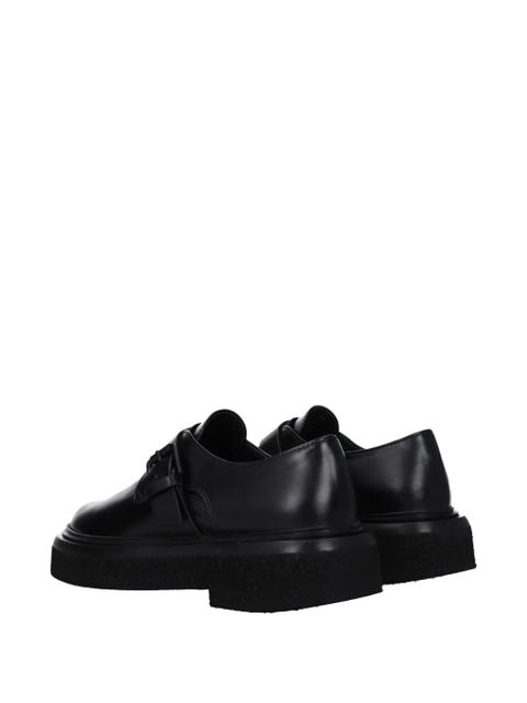 Max Mara buckle-strap leather loafers - Black