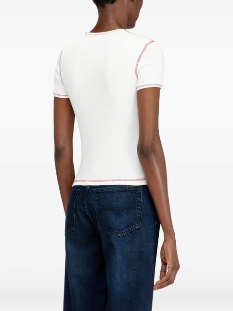 Diesel cherry-print T-shirt - White