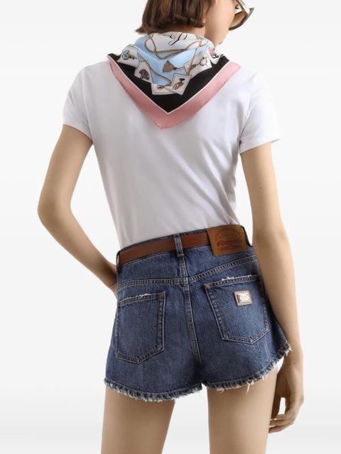 Dolce & Gabbana scarf-wrapped T-shirt - White